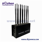 Indoor 4G 5G Walky-Talky GPS Mobile Phone Signal Jammer cell phone signal scrambler WIFI signal Jammer