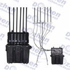 Four Bands WiFi &amp; Bluetooth,GPS L1,WIFI 5.8G 95W UAV Anit Drone Jammer
